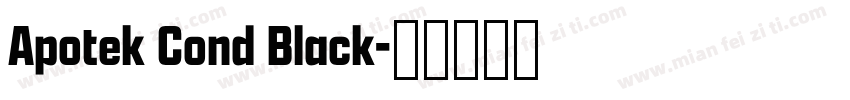 Apotek Cond Black字体转换
